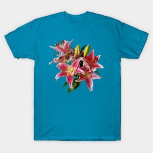 Pink Lily Flowers T-Shirt